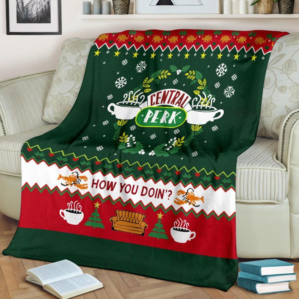 How You Doin Ugly Christmas Custom Blanket Home Decor