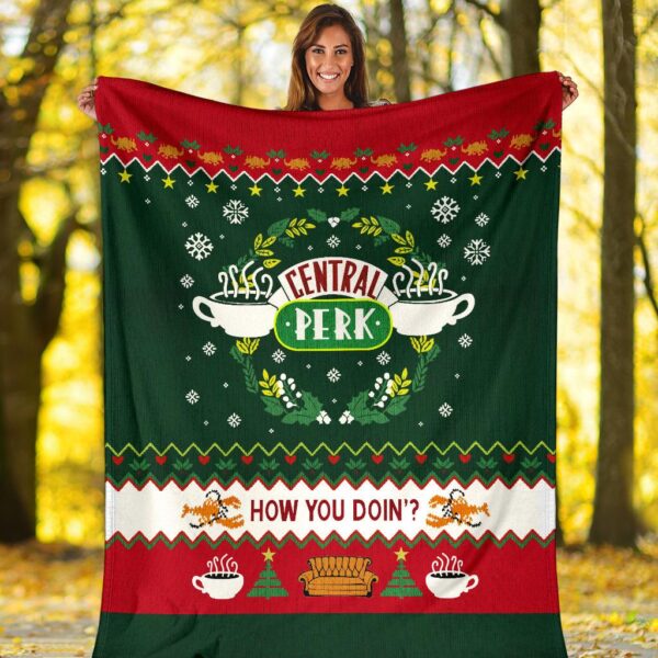 how you doin ugly christmas custom blanket home decor 3jpmx