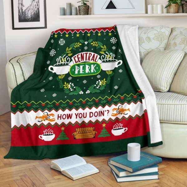 how you doin ugly christmas custom blanket home decor rqnfz