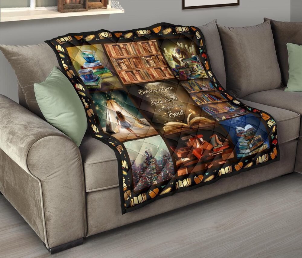 I Love Books Quilt Blanket Amazing Gift For Reading Book Lover