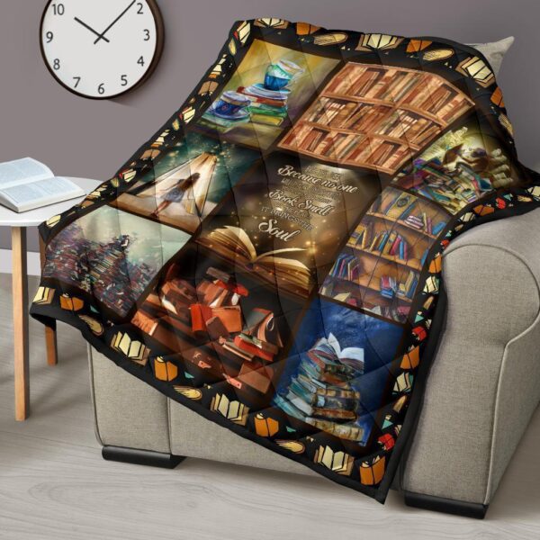 i love books quilt blanket amazing gift for reading book lover wlb43