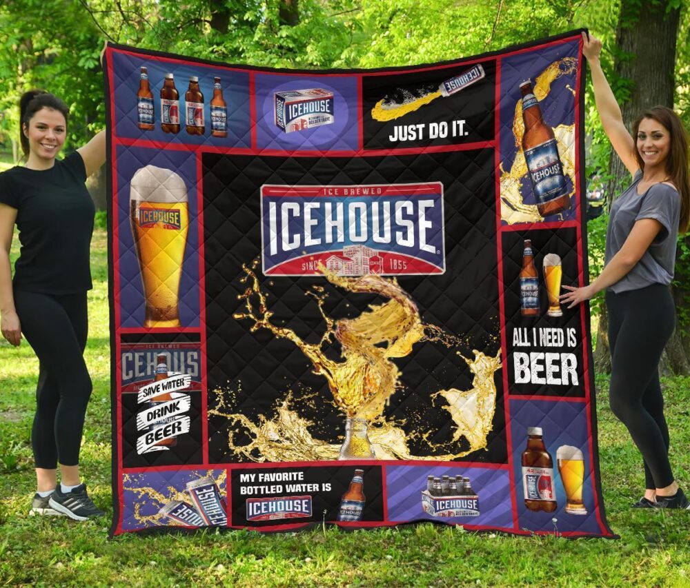 Icehouse Beer Quilt Blanket All I Need Is Beer Gift