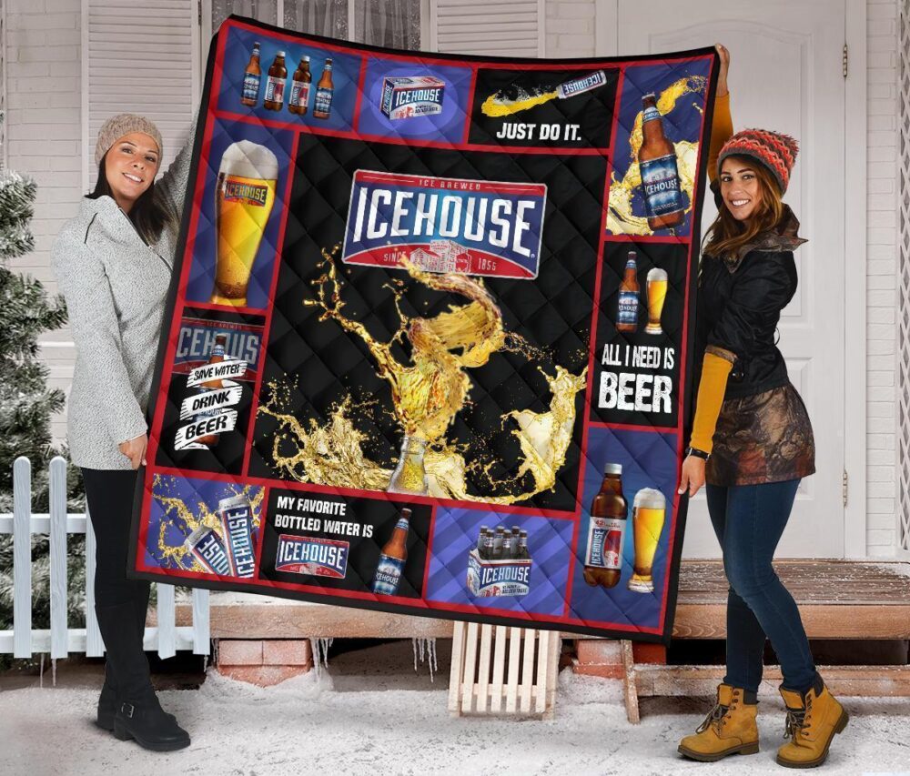 Icehouse Beer Quilt Blanket All I Need Is Beer Gift