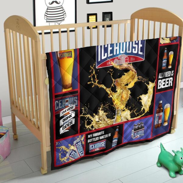 icehouse beer quilt blanket all i need is beer gift jhegu