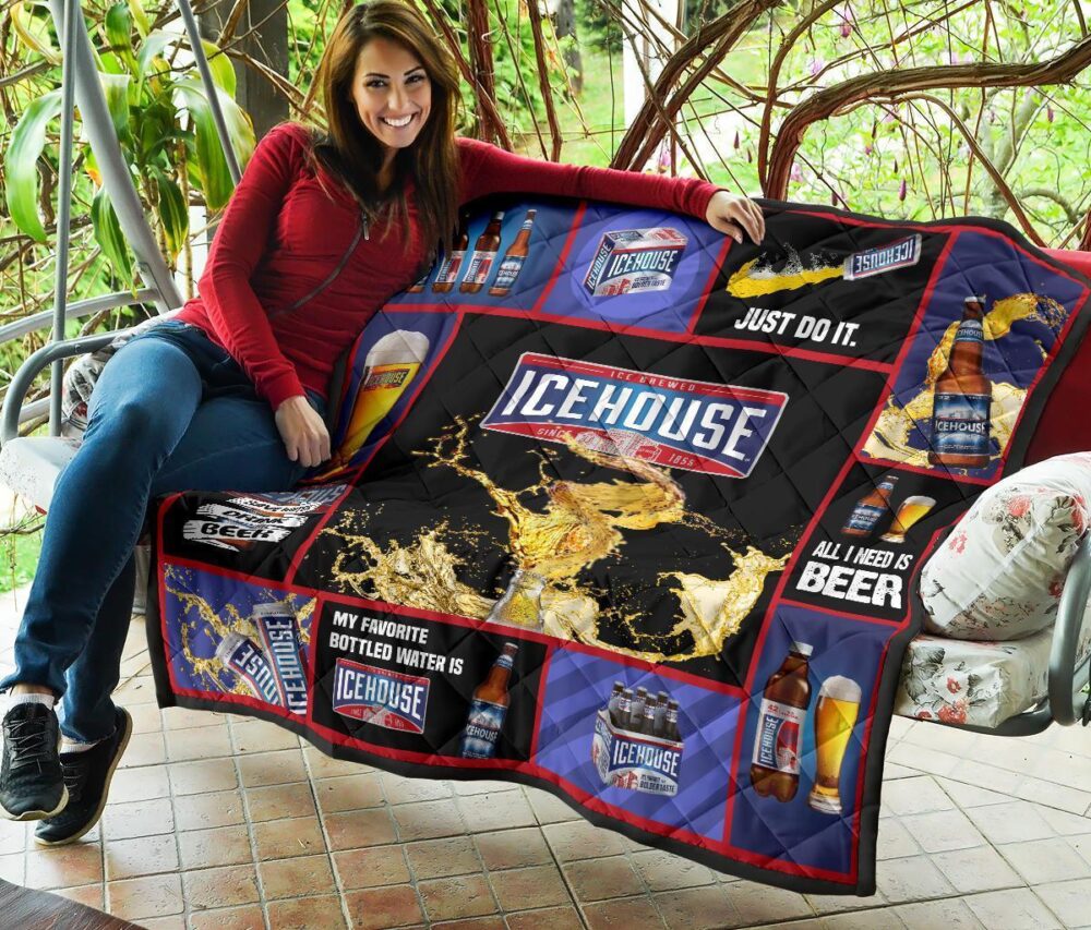 Icehouse Beer Quilt Blanket All I Need Is Beer Gift