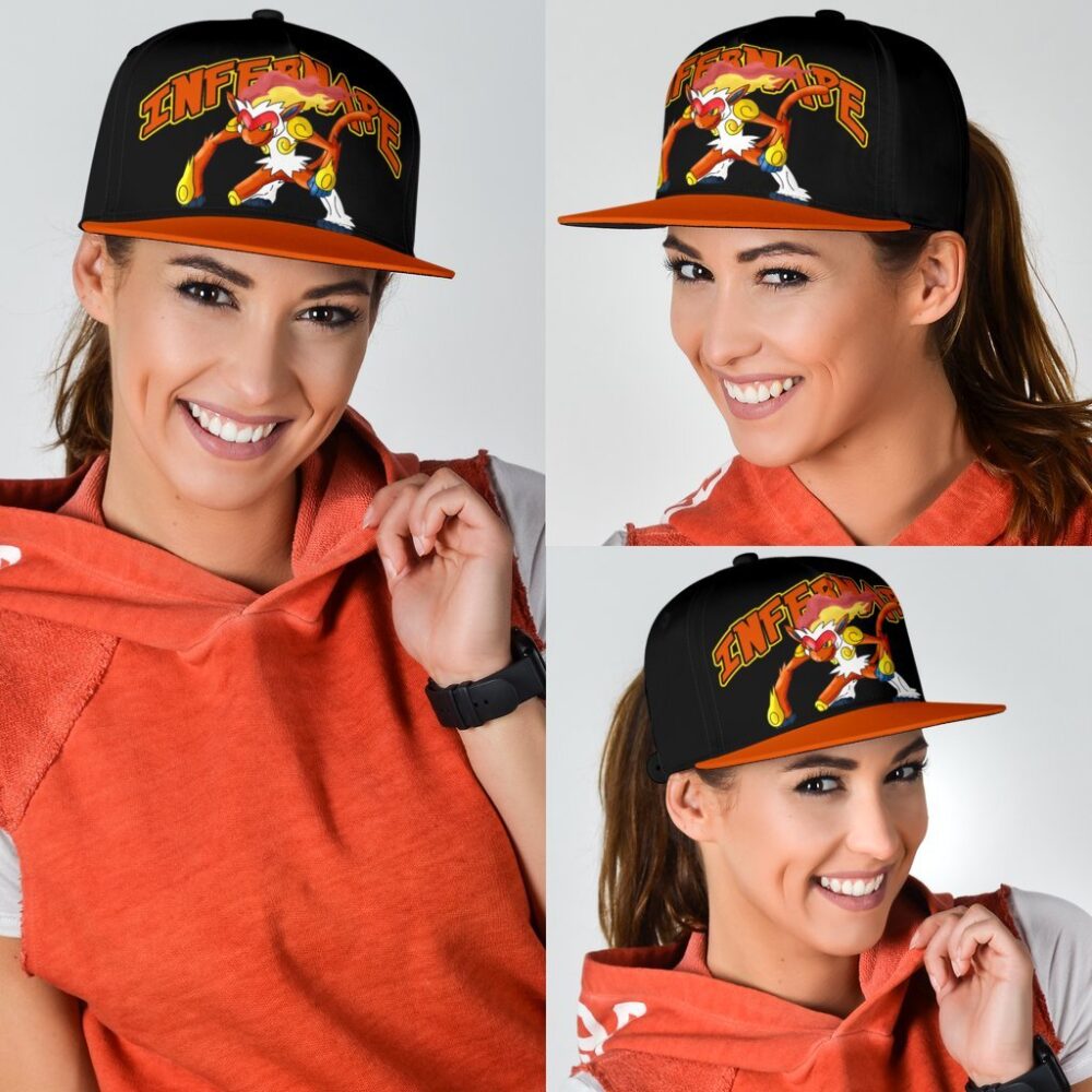 Infernape Snapback Hat Anime Fan Gift Idea