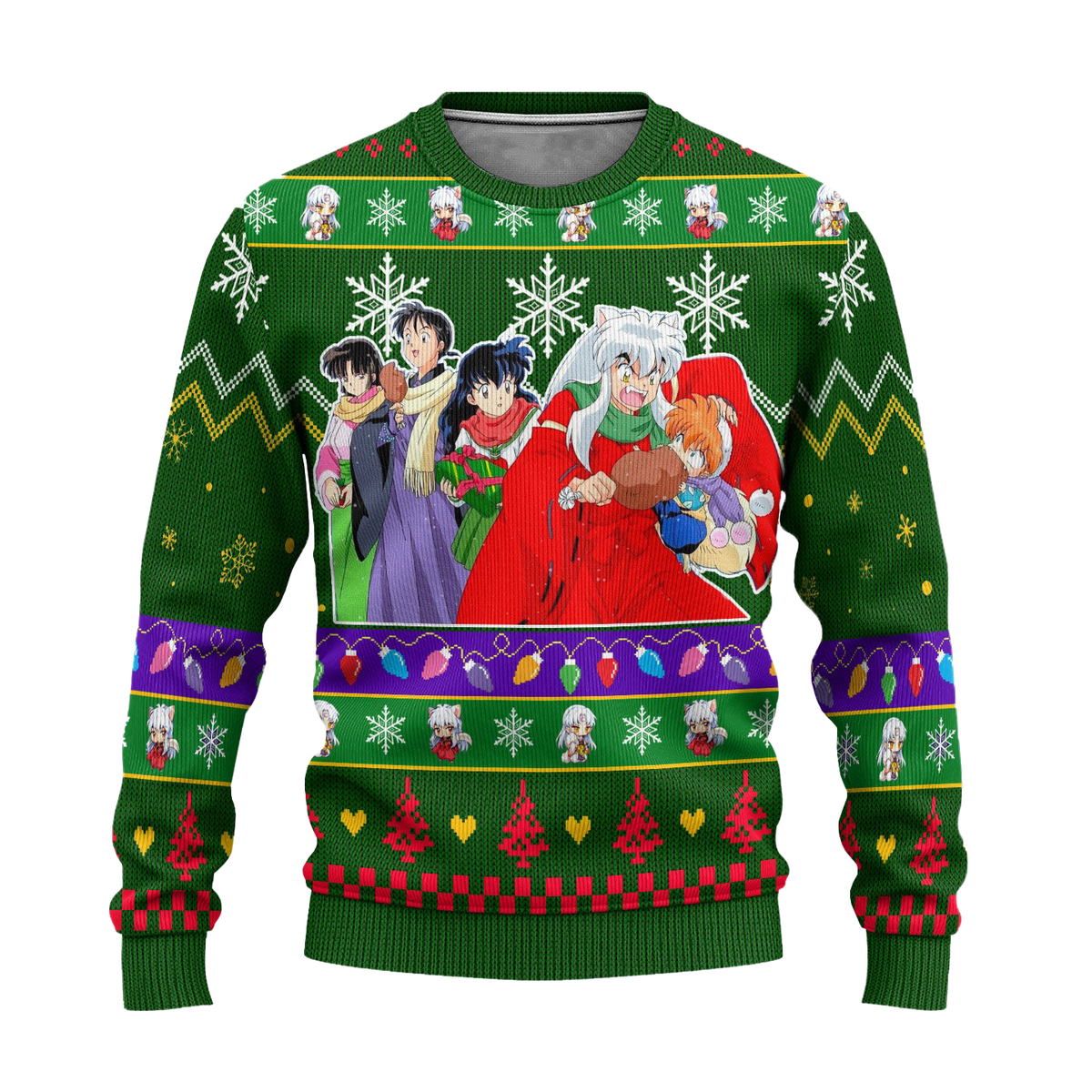 Inuyasha Anime Ugly Christmas Sweater InuYasha Xmas Gift