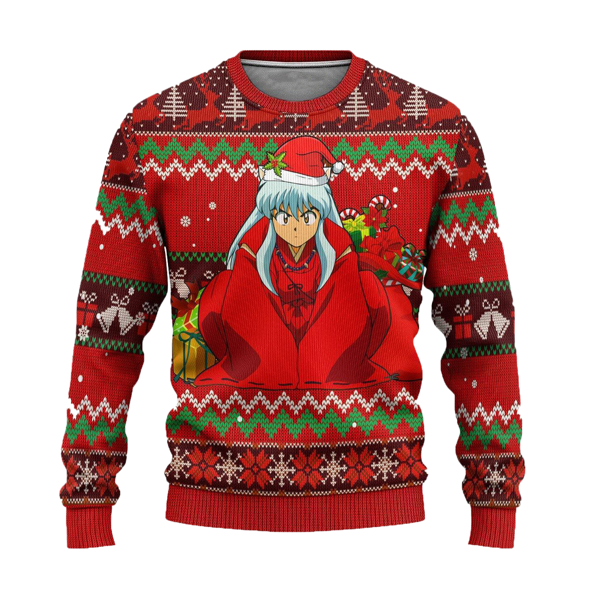 Inuyasha Ugly Christmas Sweater Anime Xmas Gift