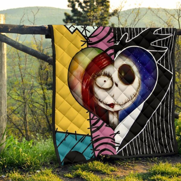 jack sally love quilt blanket half face mixed gift idea vtdoq