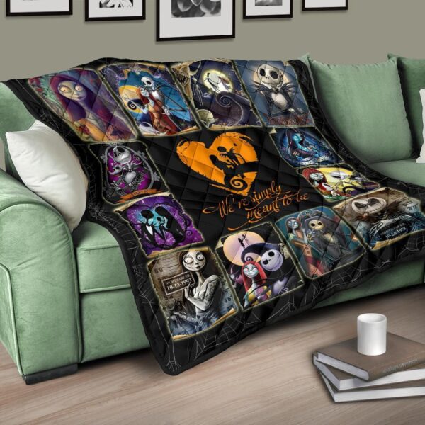 jack sally quilt blanket nightmare before christmas fan gift tysqt