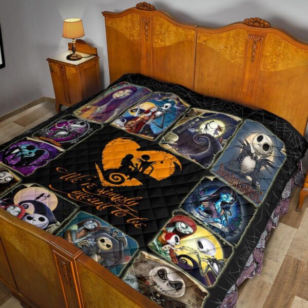 jack sally quilt blanket nightmare before christmas fan gift vz83q