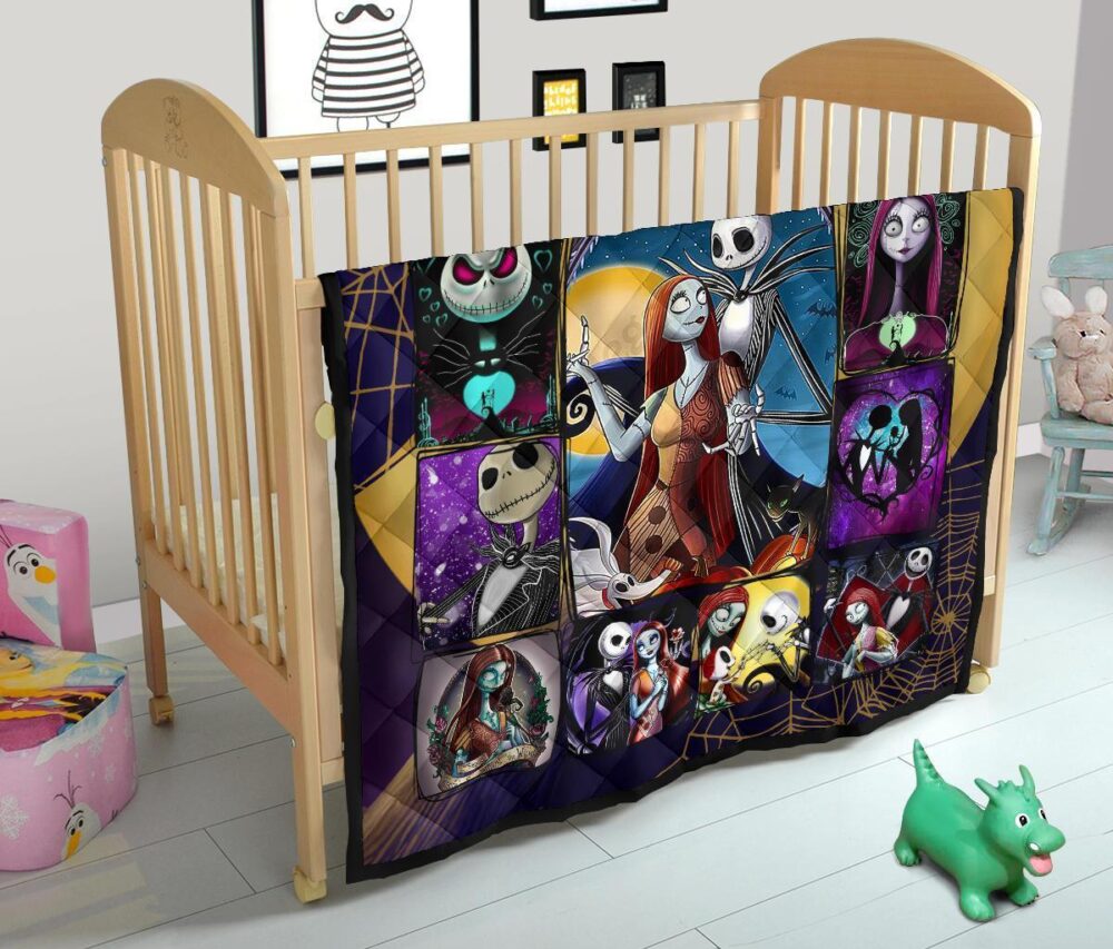 Jack & Sally Quilt Blanket The Nightmare Before Christmas Blanket