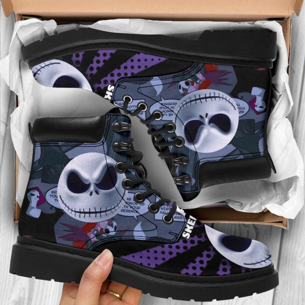 Jack Skellington All Season Boots | Nightmare Before Christmas Shoes Timbs Boots TB105