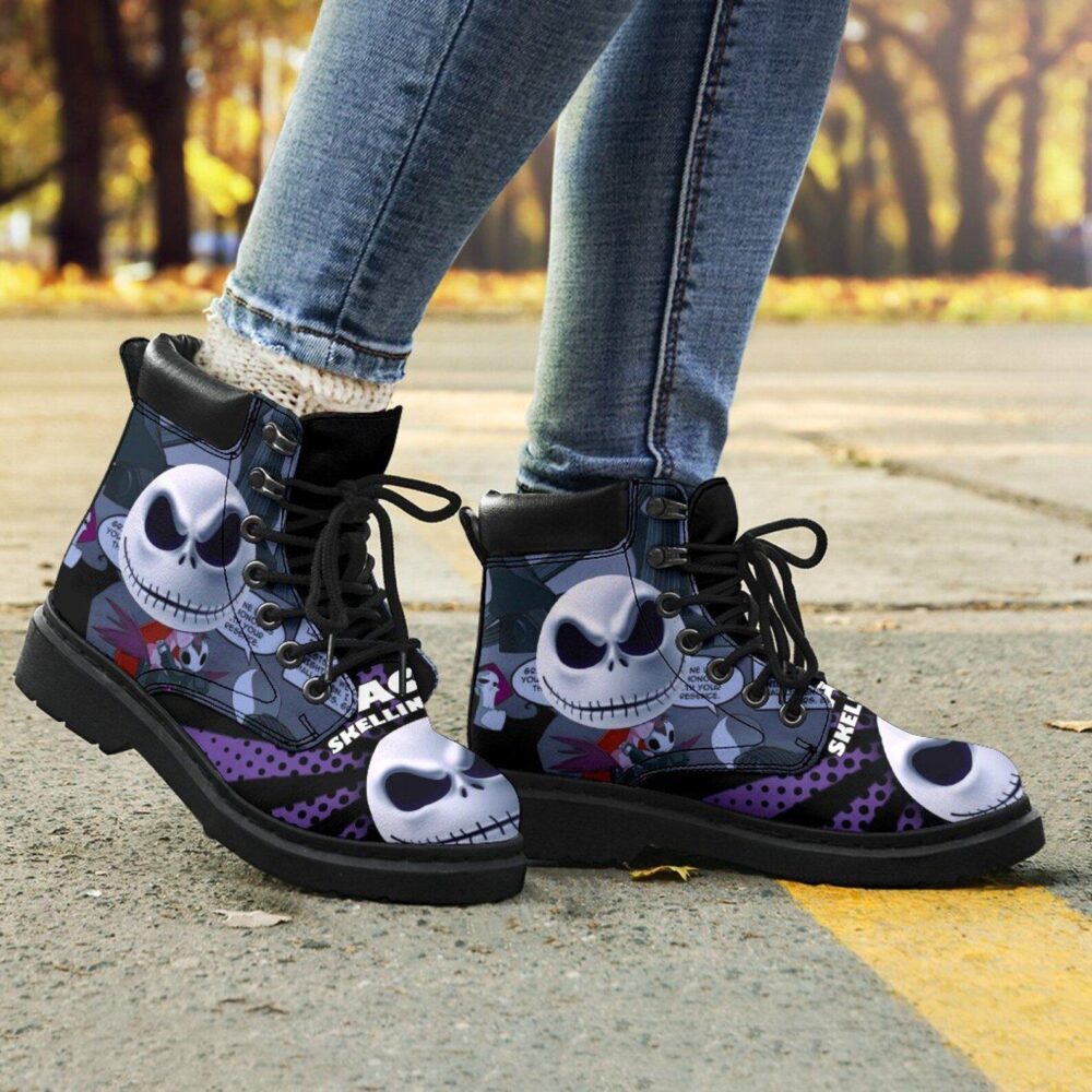 Jack Skellington All Season Boots | Nightmare Before Christmas Shoes Timbs Boots TB105