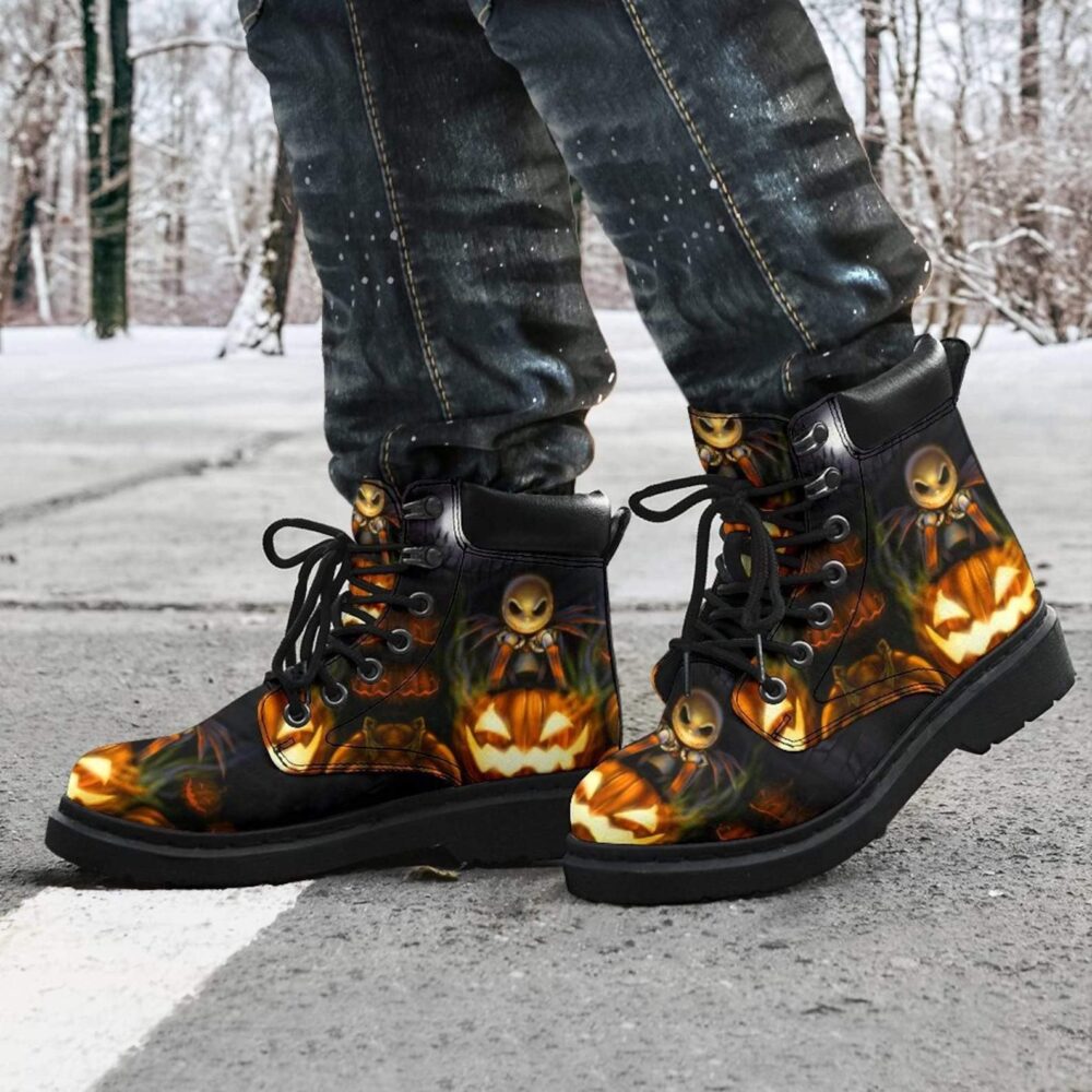 Jack Skellington All Season Boots | Nightmare Before Christmas Shoes Timbs Boots TB107