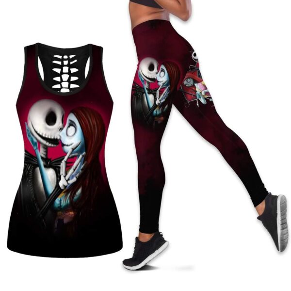 Jack Skellington & Sally Tank Top Legging Set Outfit | CTLJS53