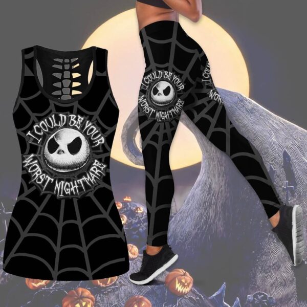 Jack Skellington Tank Top Legging Set Outfit | CTLJS28