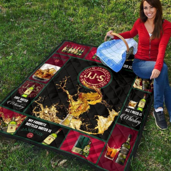 jameson irish quilt blanket all i need is whisky gift idea zuann