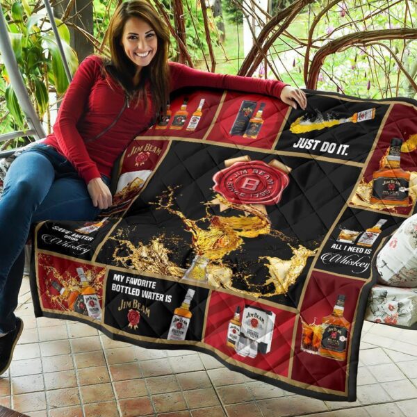 jim beam quilt blanket all i need is whisky gift idea 2ohcv