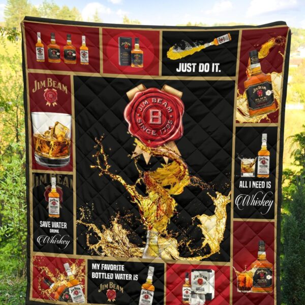 jim beam quilt blanket all i need is whisky gift idea dmnmk