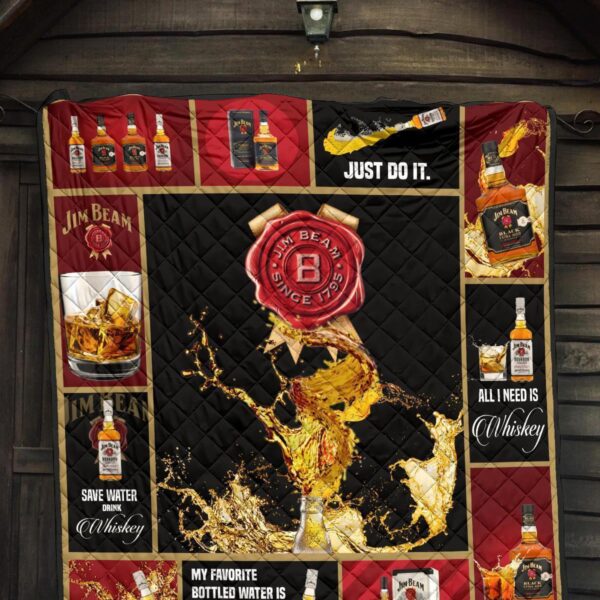 jim beam quilt blanket all i need is whisky gift idea fcnji