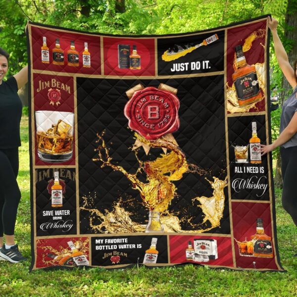 jim beam quilt blanket all i need is whisky gift idea pexih