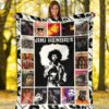 jimi hendrix fleece blanket gift for music fan rvrt4