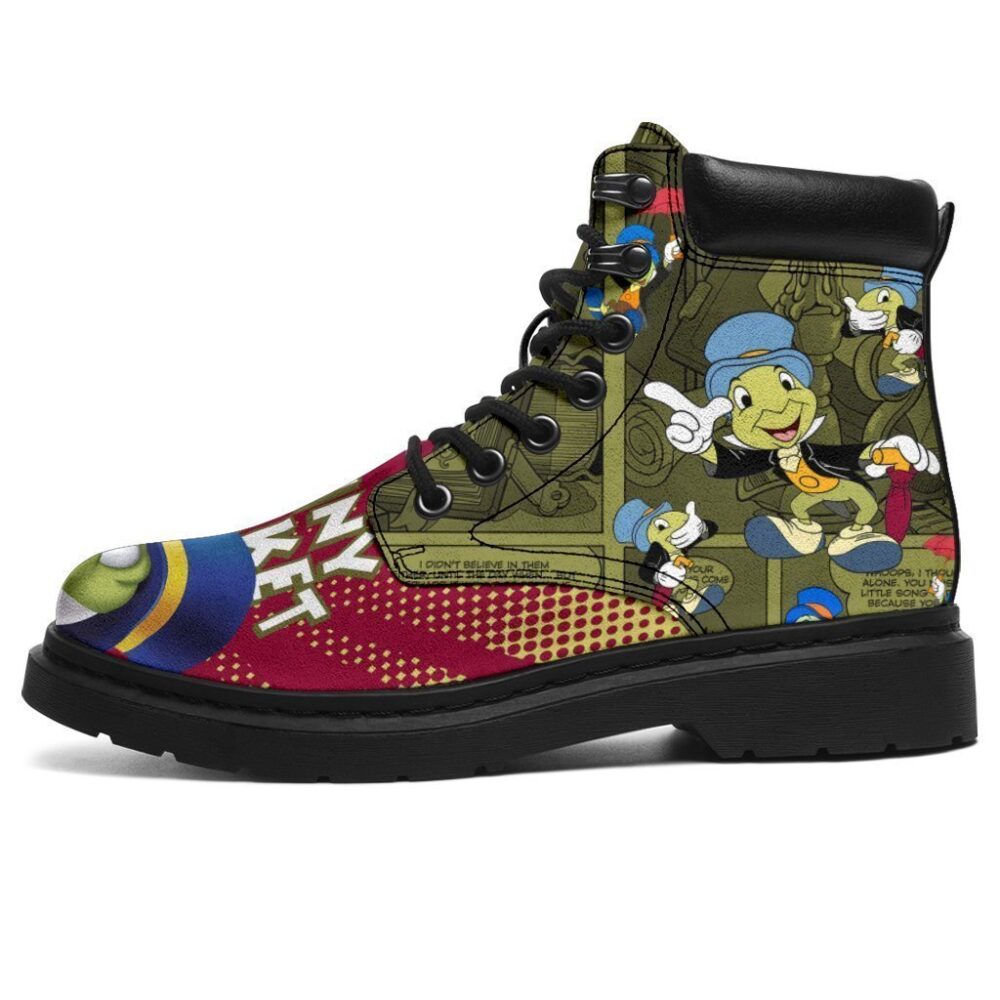 Jiminy Cricket All Season Boots | Casual Shoes | Vegan Leather Custom Boot Shoes TB125