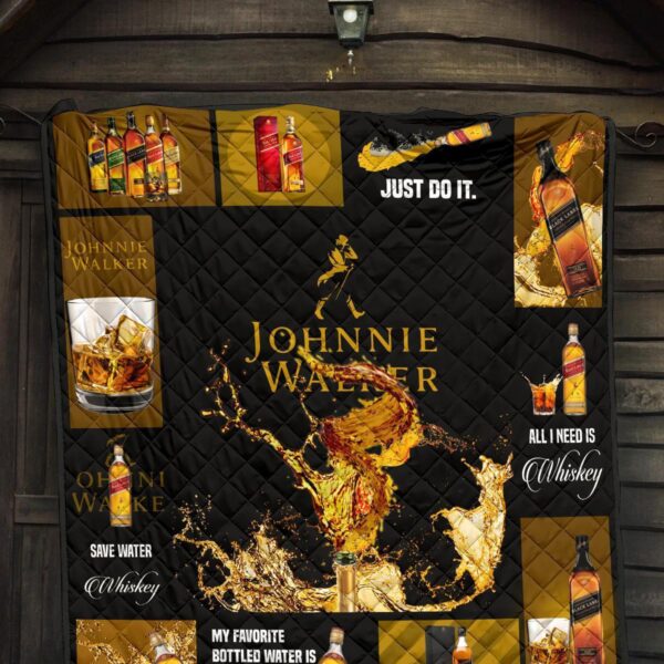 johnnie walker quilt blanket all i need is whisky gift idea jz1pu