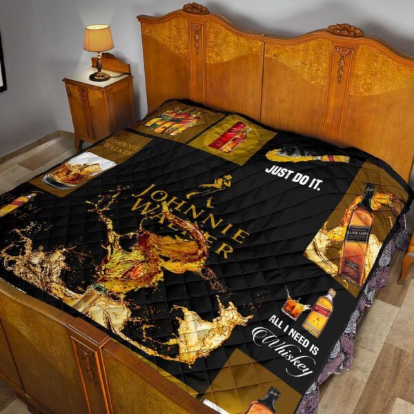 johnnie walker quilt blanket all i need is whisky gift idea vrtna