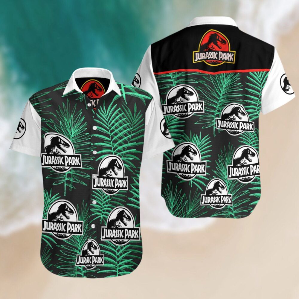 Jurassic Park Hawaiian Beach Shirt Custom Button Up Shirt