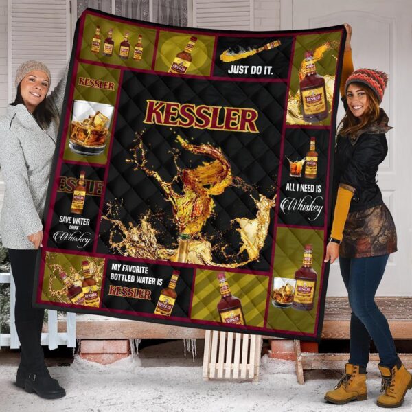 Kessler Quilt Blanket All I Need Is Whisky Gift Idea