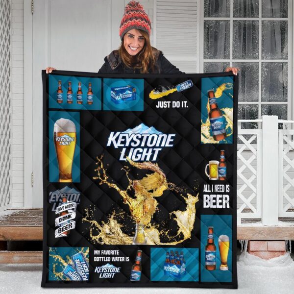 keystone light quilt blanket all i need is beer gift idea 7dbvf