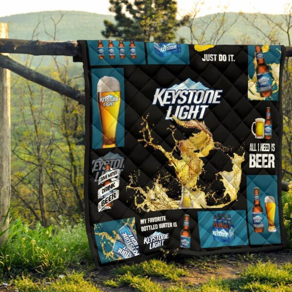 keystone light quilt blanket all i need is beer gift idea 9swct