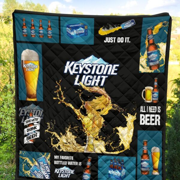 keystone light quilt blanket all i need is beer gift idea latfh