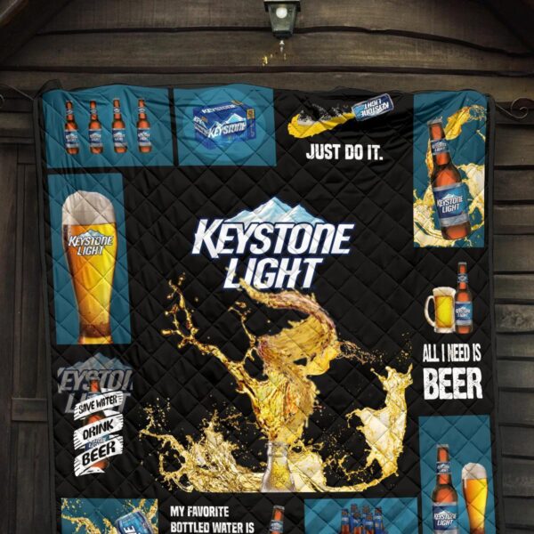 keystone light quilt blanket all i need is beer gift idea m1jni