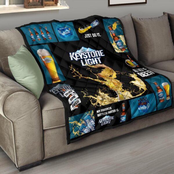 keystone light quilt blanket all i need is beer gift idea qgwzz