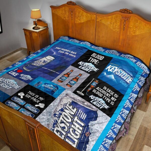 keystone light quilt blanket funny gift for beer lover dt6yz