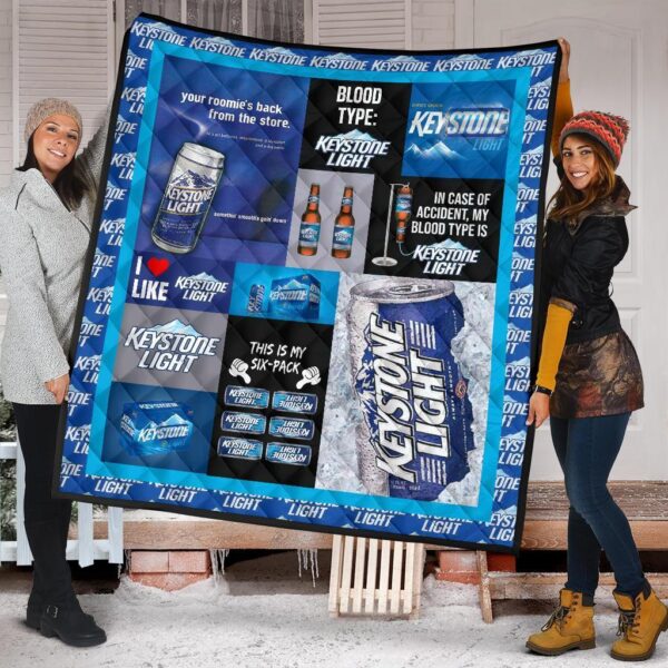 keystone light quilt blanket funny gift for beer lover gxgla