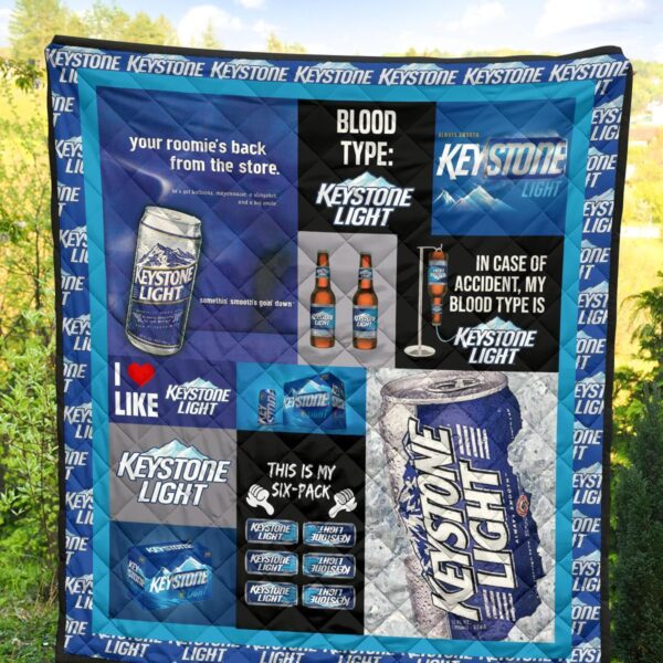 keystone light quilt blanket funny gift for beer lover o8qbl