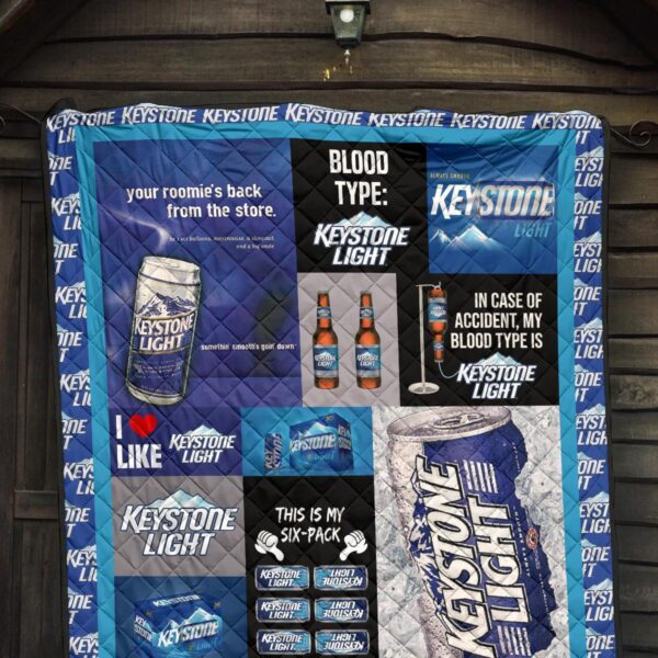 keystone light quilt blanket funny gift for beer lover pdoji