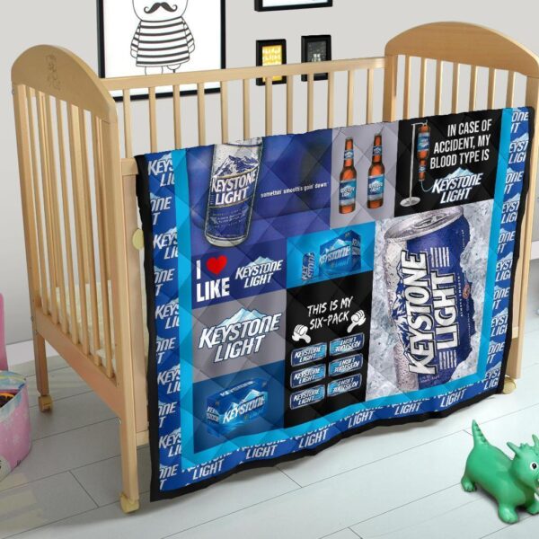 keystone light quilt blanket funny gift for beer lover resom