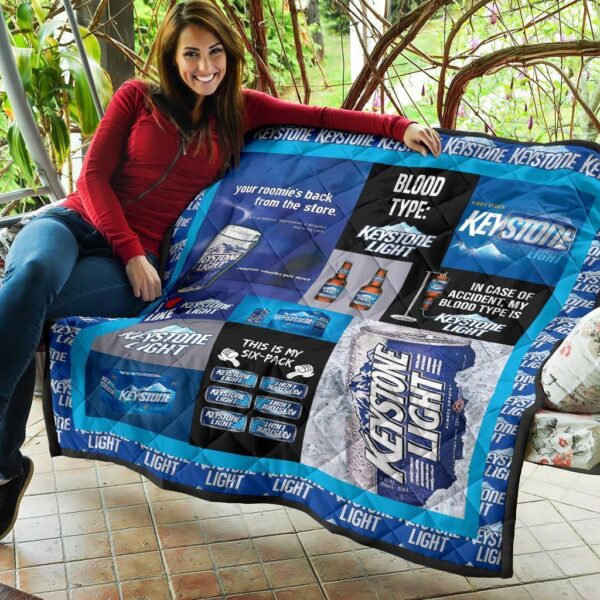 keystone light quilt blanket funny gift for beer lover ukt4t