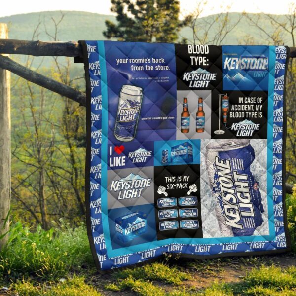 keystone light quilt blanket funny gift for beer lover vm0ie