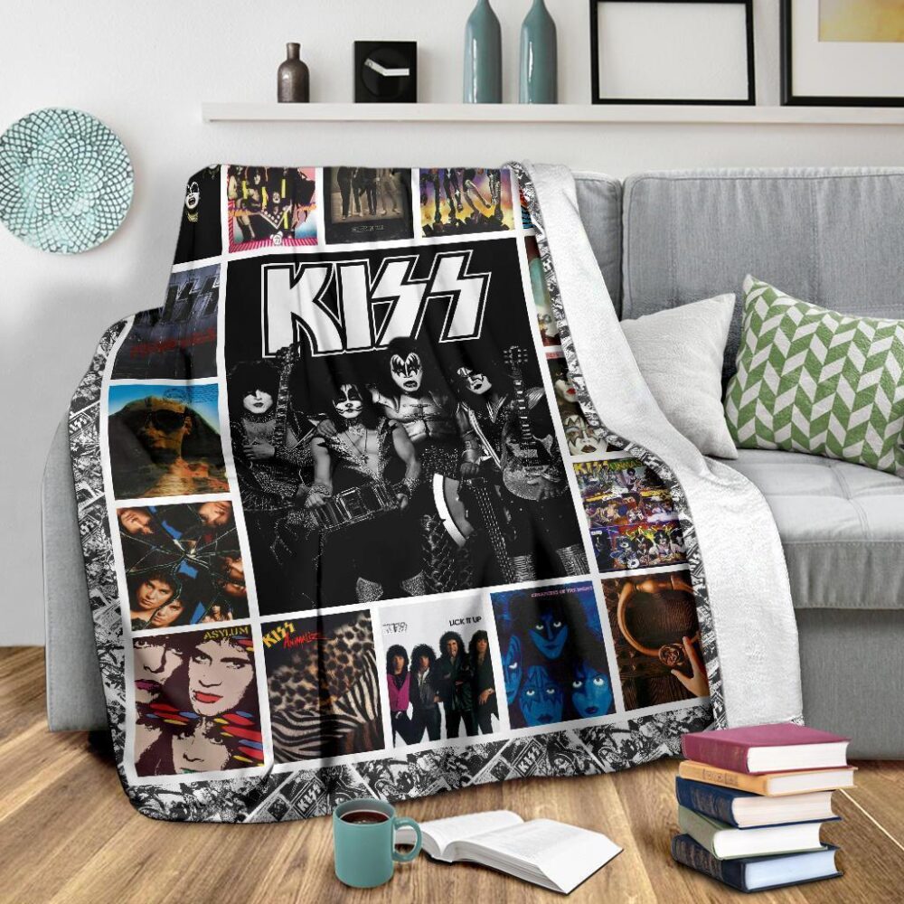 Kiss Fleece Blanket For Rock Fan Music