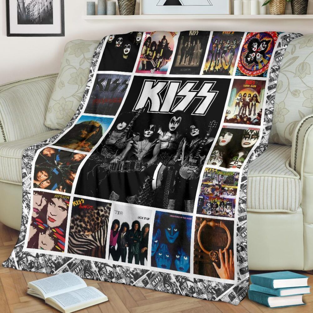 Kiss Fleece Blanket For Rock Fan Music