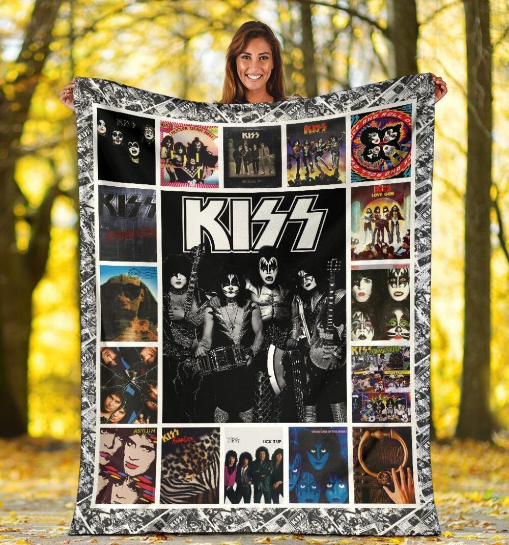 Kiss Fleece Blanket For Rock Fan Music