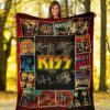 kiss rock band fleece blanket signatures fan gift idea axodp