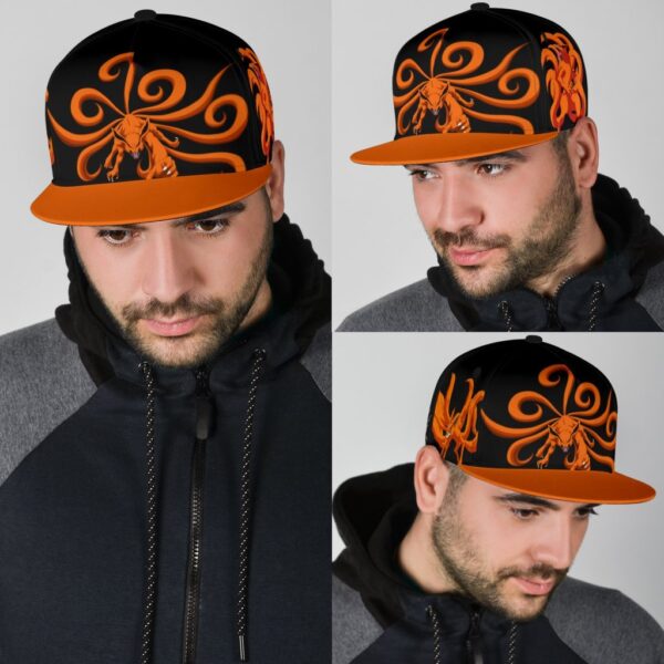 kurama nine tails snapback hat naruto custom anime hat p4pam