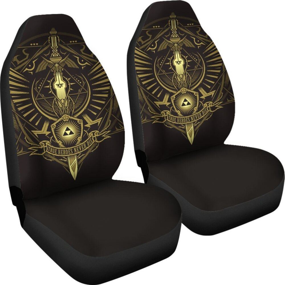 Legend of Zelda Car Seat Covers | True Heroes Never Die Seat Covers LOZCSC01